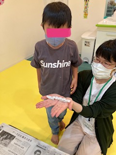 粘土で作ったお寿司です！