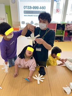 積み上げたり　掴んだり✋