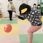 1月31日（月）ダルマの風船を使ってリレーをしたよ🌟