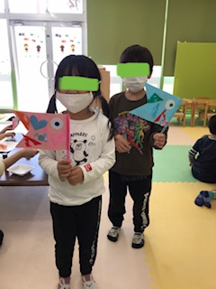 4月30日(土)兜にこいのぼりつくったよ(*^^*)
