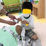5月13日（金）新聞紙遊び(#^^#)