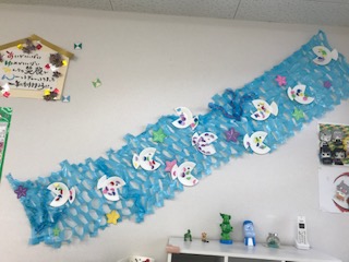 7月13日(水)　スイスイ泳ごう🐟　カラフルお魚　🐟