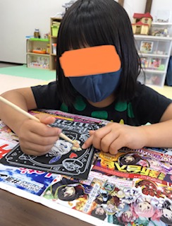 8月3日(水)スクラッチアート🎆