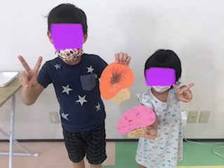 9月21日(水)カラフルきのこをつくったよ🍄