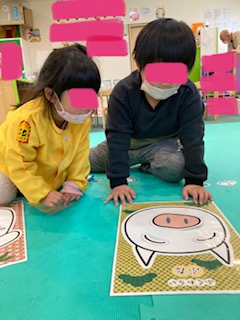 1月23日（月）福笑い😊