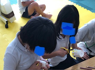 7月21日(金)　風車作り