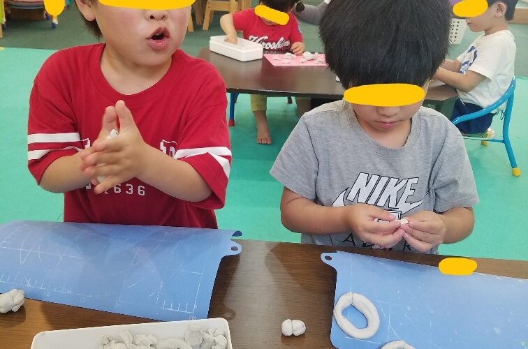7月31日(月)伸ばして丸めて🎵