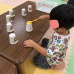 8月14日（月）紙コップもぐらたたき✨