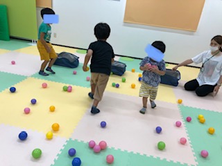 8月15日(火)ボール集め合戦!(*^_^*)