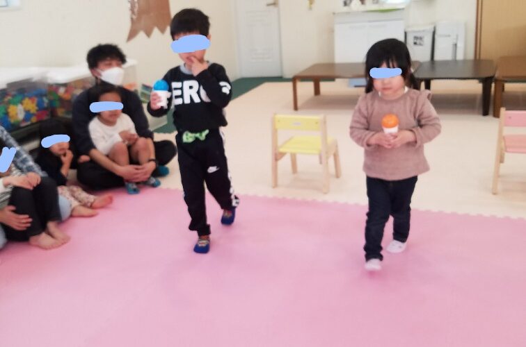 4月10日(木)ボール運びゲーム