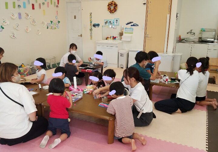 7月31日(木)廃材遊び✂