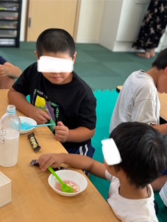 7月19日(土)ゼリー作り&夏休みでチャレンジしたい事✏