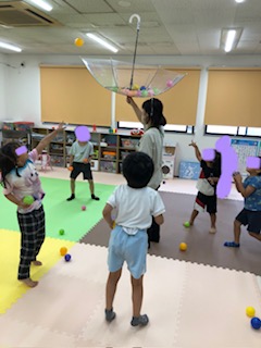 8月27日（水）玉入れをしたよ✨