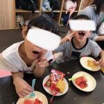 ８月１５日　スイカ割り😊