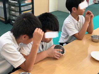 9月2日(火)氷を使った実験⛄